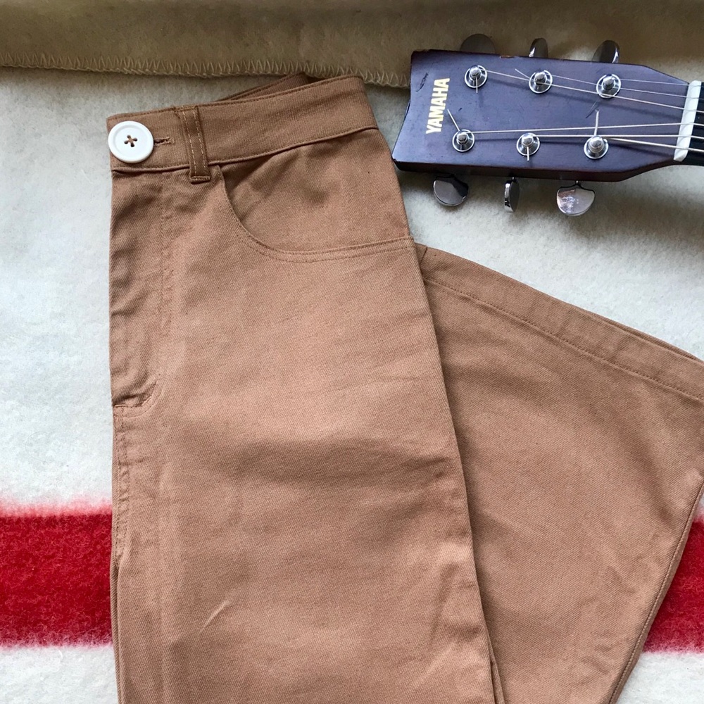 Whimsy + Row Flora Pant in Tan Twill
